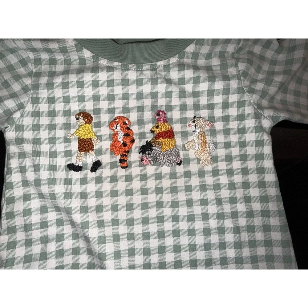 Winnie The Pooh Embroidered Saving Grace Smockies‎ Baby Romper Size 3 Months
